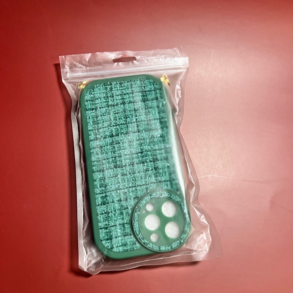 Plaid Pattern Phone Case With Lanyard for IPhone 13 Pro Max‎ NEW